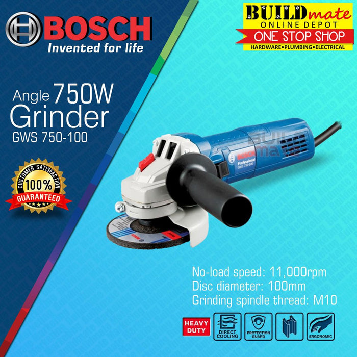 [COMBO] BOSCH Professional Impact Drill 500W + Angle Grinder 750W (GSB 10 RE  + GWS 750 100) •BUILDMATE• BPT