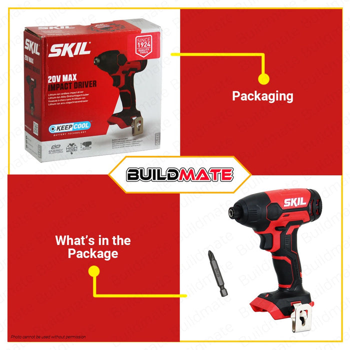 SKIL Cordless Impact Drill/Driver 20V BL SD1E3210CA BARE UNIT ONLY •BUILDMATE•