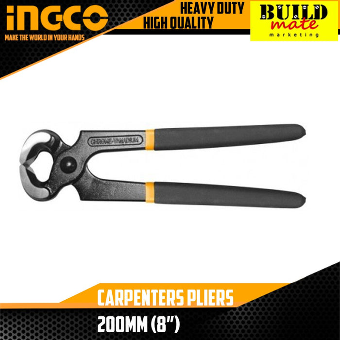 NEW INGCO Original Carpenters Pliers CRV 8" inch Industrial Rubber Handle HCPP02200 •BUILDMATE• IHT