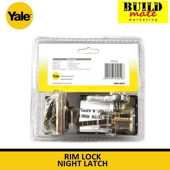 YALE Rim Lock Night Latch V78 GL •BUILDMATE•
