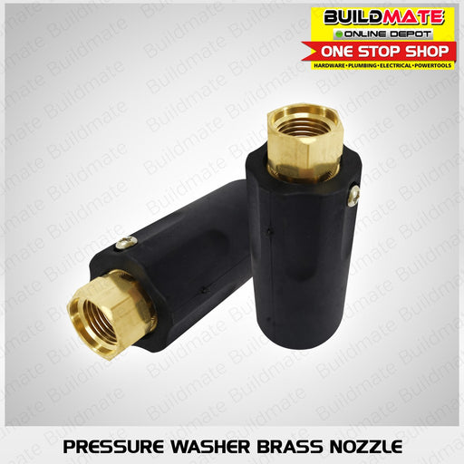Pressure Washer Brass Nozzle (Black) •BUILDMATE•