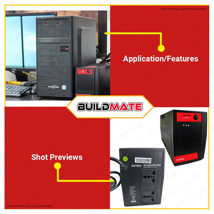 INTEX MAESTRO UPS 650VA With 2 socket Uninterruptible Power Supply 650 intex-maestro-ups-650va-with-2-socket-uninterruptible-power-supply-650