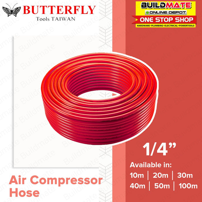 BUTTERFLY Taiwan Heavy Duty Air Hose for compressor 6.5mm 150PSI 50m/100m •BUILDMATE• 