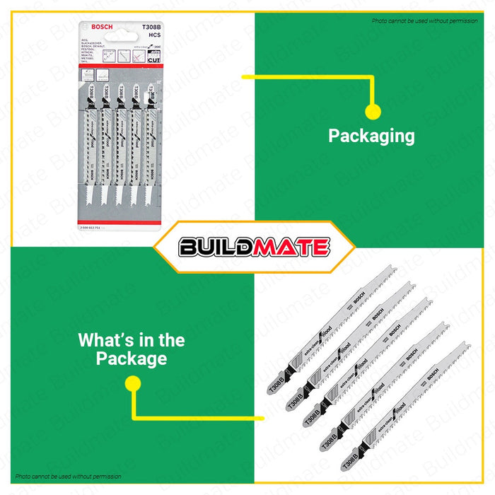 BOSCH Professional Original Fine Curve Straight Extra Clean Cut Wood Jigsaw Saw Blade Set •BUILDMATE• BAX