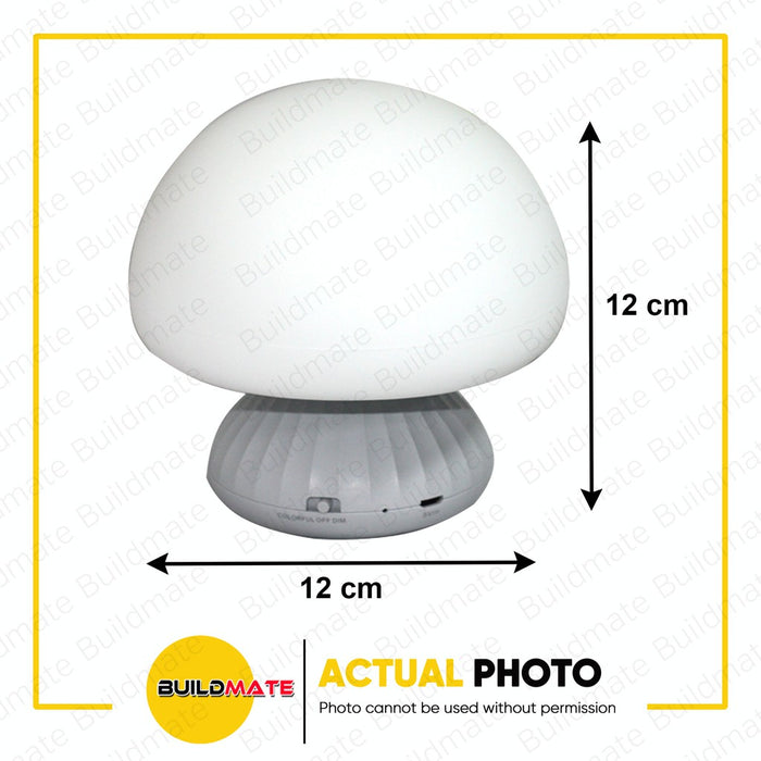FIREFLY Rechargeable Multicolor Tap-It Night Light Mushroom FEL904 •BUILDMATE•