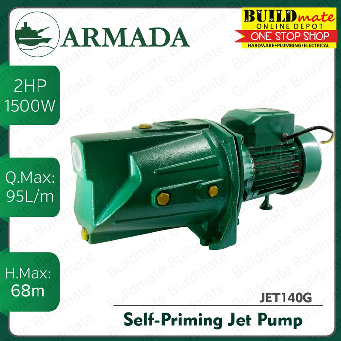 ARMADA 2HP Self Priming Jet Pump 1500W JET140G •BUILDMATE•