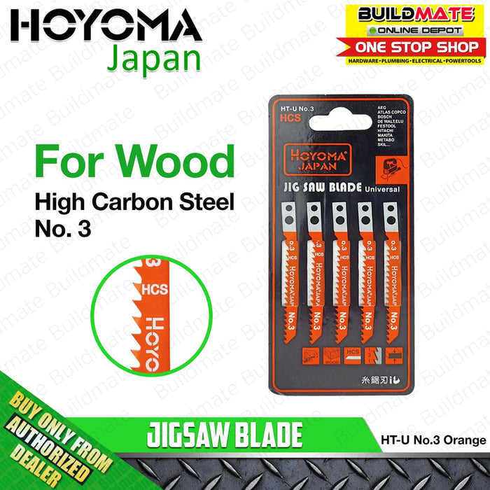 HOYOMA Jigsaw Blade 5PCS/PAD HIGH QUALITY •BUILDMATE• HYMA