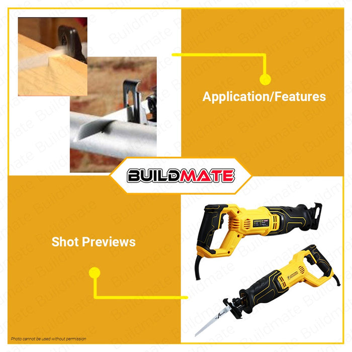 POWERHOUSE Reciprocating Saw Max Cutting 115mm 850W PH-RSW850 •BUILDMATE• PHPT
