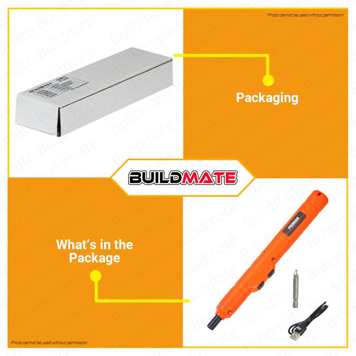 PROMAN [WHITE BOX] Cordless Rechargeable Screwdriver PT-CS4.8V 100% ORIGINAL / AUTHENTIC •BUILDMATE•