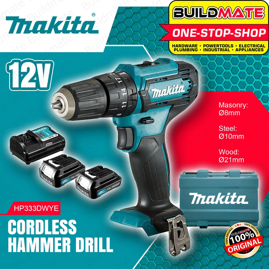 MAKITA Original Lithium Ion Cordless Hammer Drill 12V •BUILDMATE•