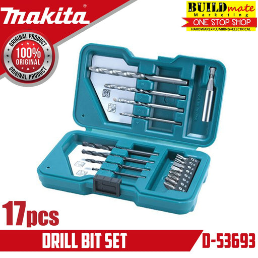 MAKITA Original Drill Bit 17PCS/SET W/Case D-53693 •BUILDMATE