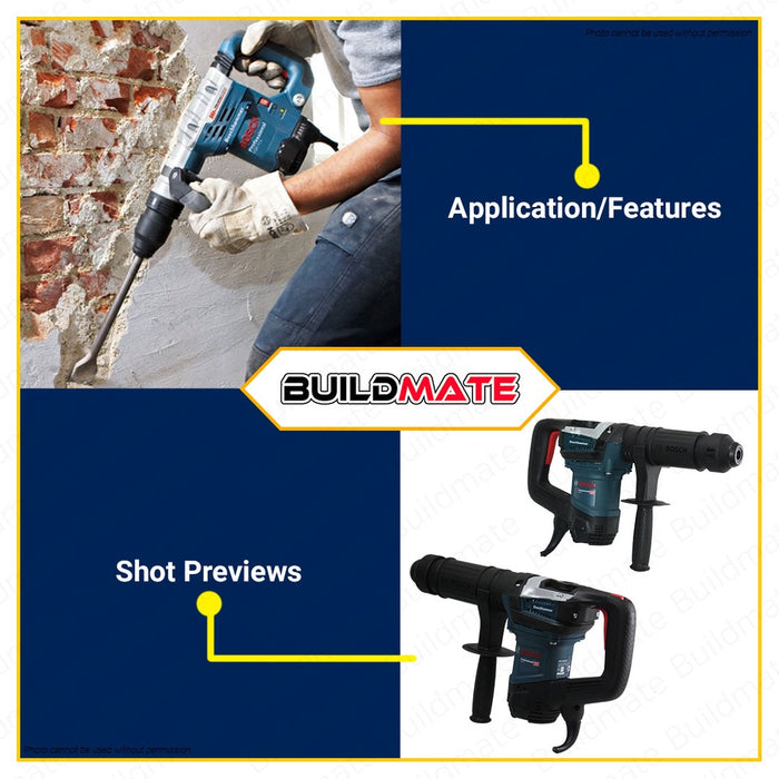 BOSCH Professional Basic Demolition Hammer 1100W with Case GSH 5 06113370K0 •BUILDMATE• BPT