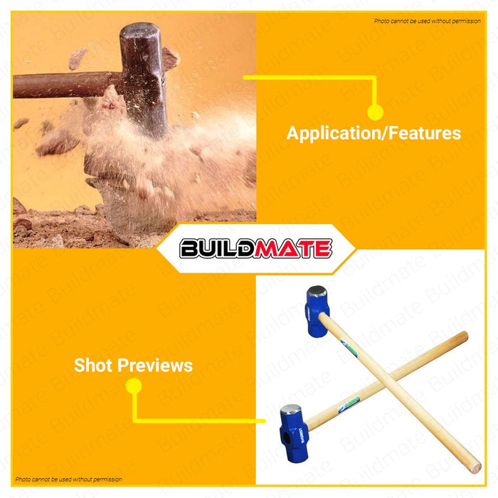Everest Heavy Duty Sledge Hammer With Wooden Handle Set #6 #8 & #10 [SOLD PER PIECE] •BUILDMATE•