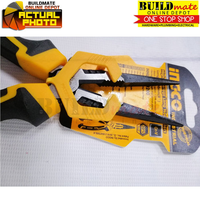 INGCO High Leverage Long Nose Pliers 8" 200mm CR-V HHLNP28200 •NEW ARRIVAL!• IHT