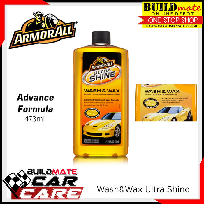 ARMOR ALL Ultra Shine Wash & Wax Car Shampoo 473ml (16Fl OZ) •BUILDMATE•