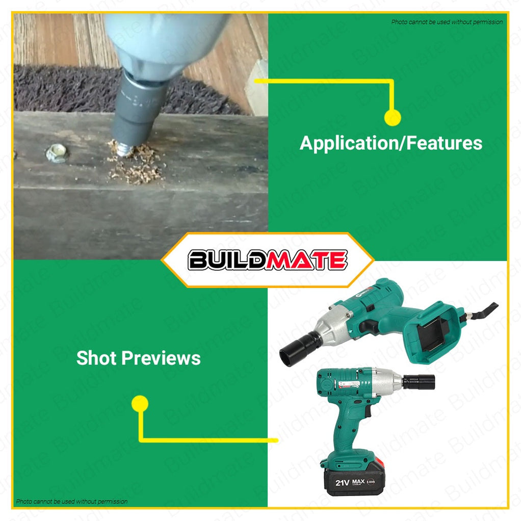 MAILTANK Cordless Impact Wrench 21V with LED Worklight SH218 •BUILDMAT ...