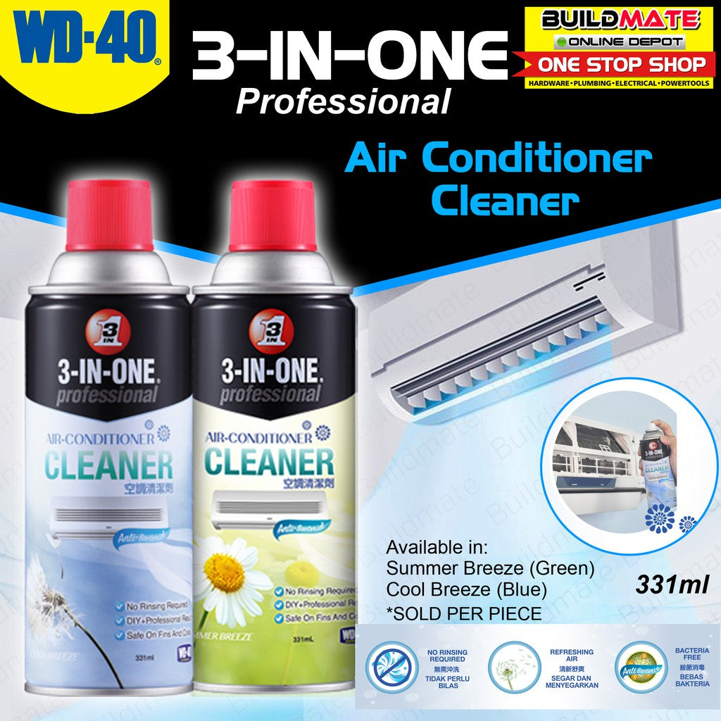 WD 40 3 IN ONE Professional Air Conditioner Cleaner with Anti Bacteria Buildmate