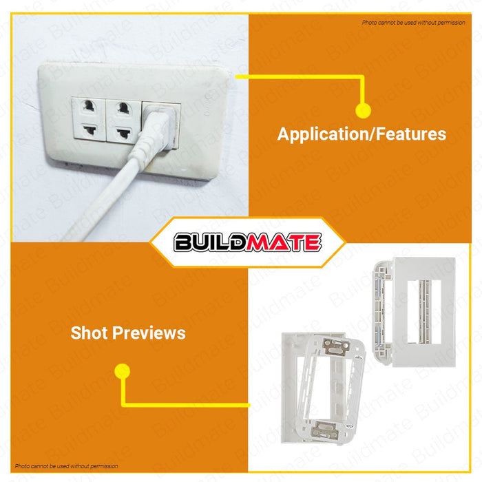 Omni 3-Gang Plate WWP-113 WIDE SERIES •BUILDMATE•