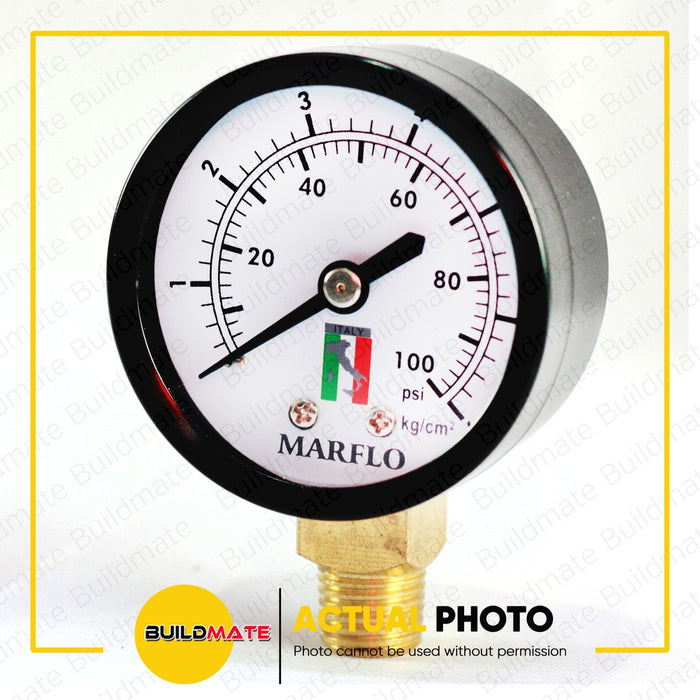 MARFLO Pressure Gauge M-PG100 100PSI | 200PSI SOLD PER PIECE •BUILDMATE•