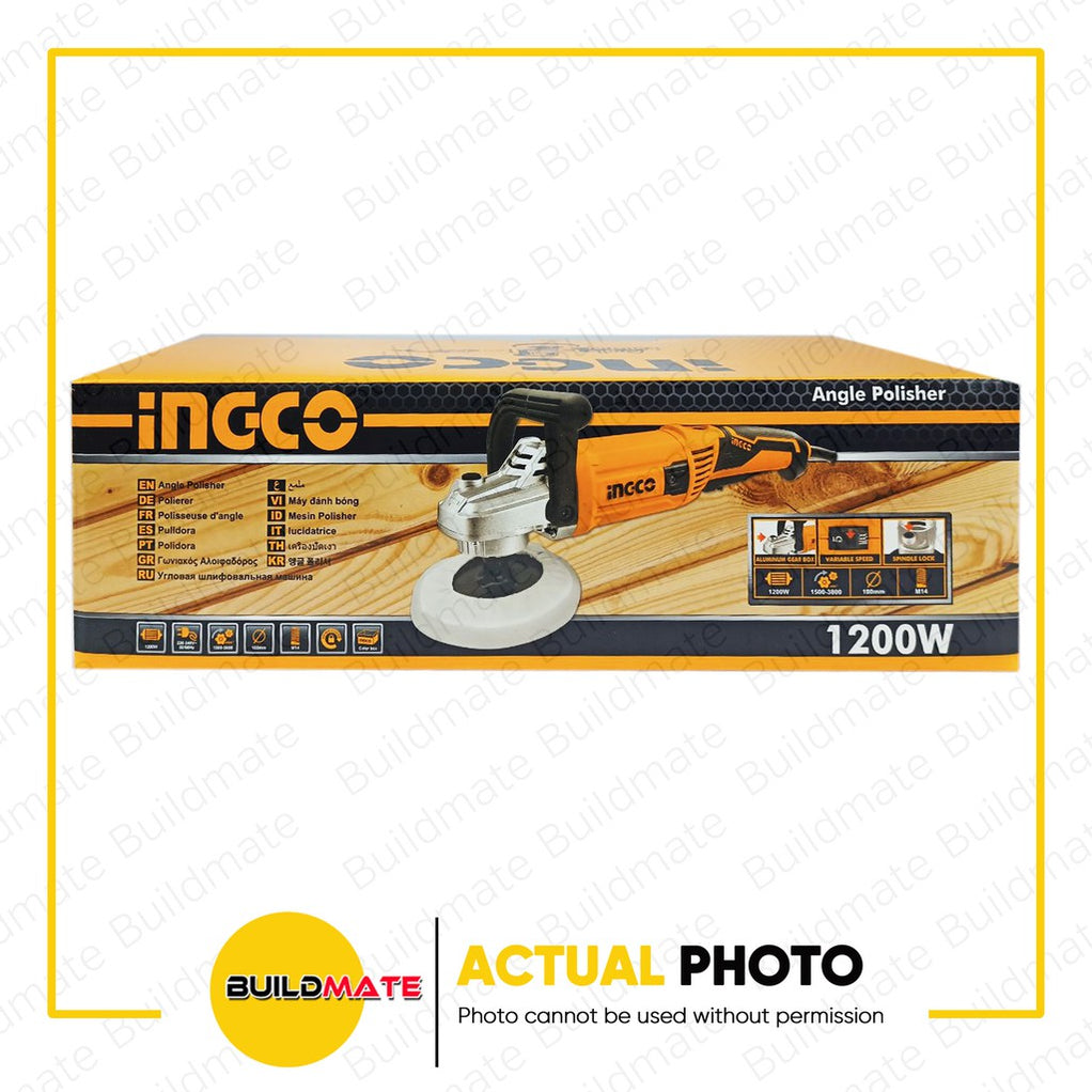 INGCO Angle Polisher Buffing Machine Polishing Car AP14008 | AP12008 ...