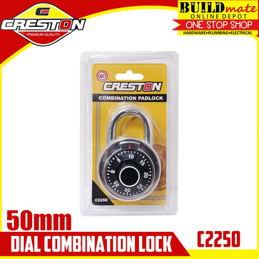 CRESTON Dial Combination Padlock 50mm C2250