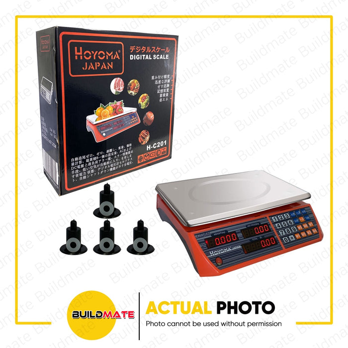 HOYOMA JAPAN Digital LED Weighing Scale 30KG H-C201 •BUILDMATE•