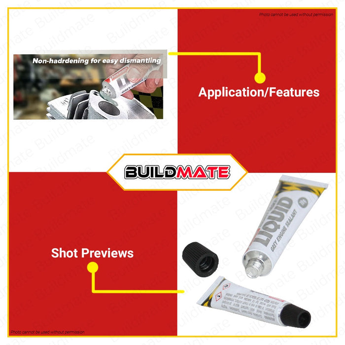 [1PC ONLY] PIONEER Might Gasket Liquid 10G Grey Engine Sealant FGT00220 •BUILDMATE•