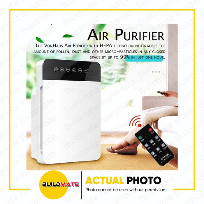 Basic Air Basic Air Purifier Air Circulator 5 Layers Filtration 3 Speed Control ...