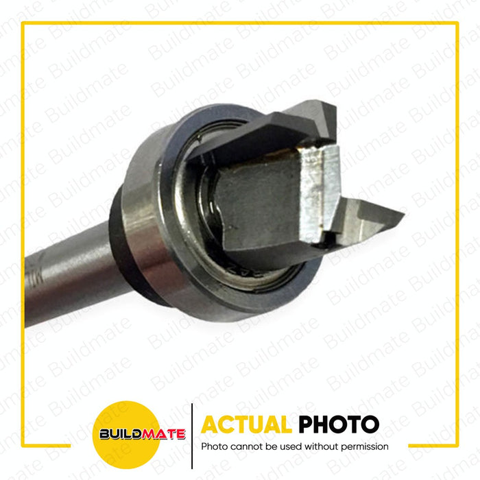 MILESCRAFT Tungsten Carbide Tipped Straight Router Bit with Bearing 1/2" #2216 •BUILDMATE•