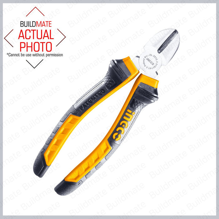 BUILDMATE Ingco Diagonal Cutting Pliers 7" / 180mm Electric Plier Wire Cutting Tools HDCP08188 • IHT