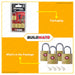 MASTER LOCK TSA Key Alike Brass Padlock #4683Q 4 pcs x 20MM 100% ORIGINAL / AUTHENTIC •BUILDMATE•