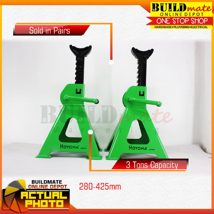HOYOMA Jack Stand 3 Tons Capacity H-JS03 SOLD IN PAIR •BUILDMATE• HYMHT