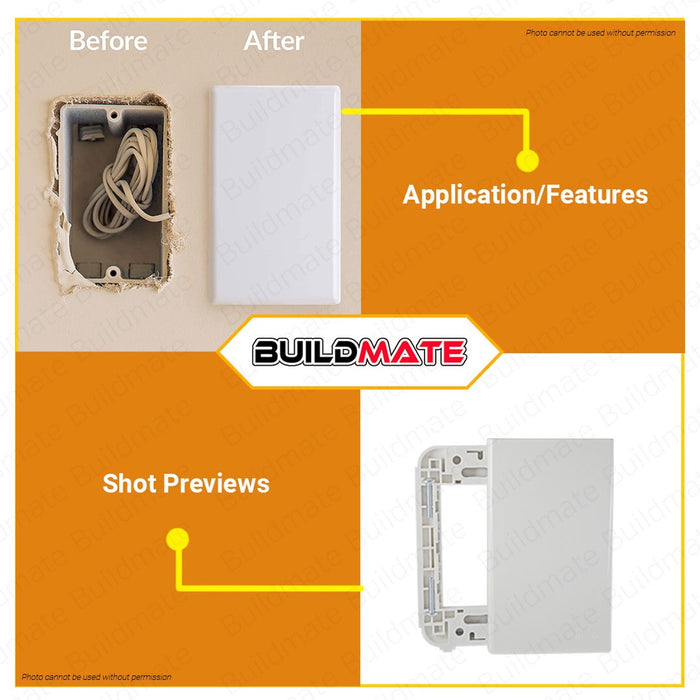 OMNI Blank Plate WWP-100 WIDE SERIES •BUILDMATE•