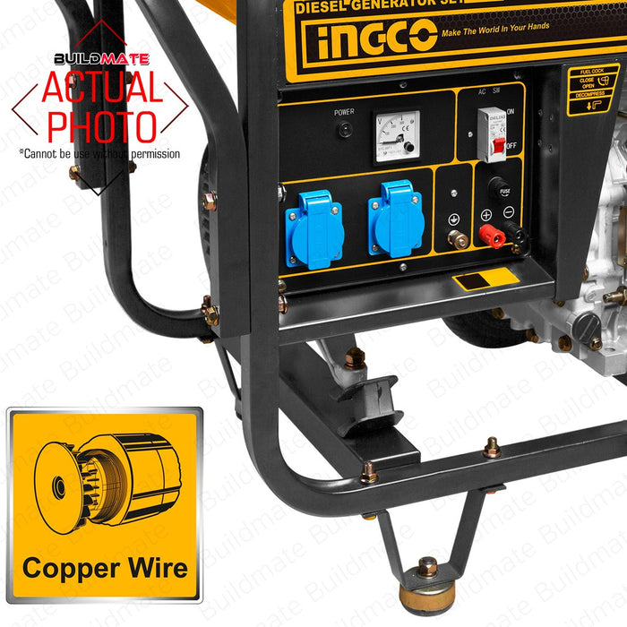 Mini Generator Inco INGCO Diesel Generator 3.5KVA GDE35001-5P •BUILDMATE• IPT — Buildmate