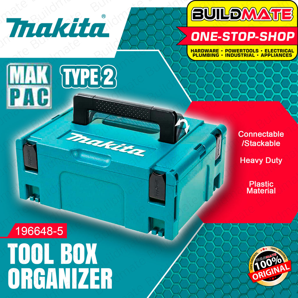 MAKITA MAKPAC Connector Case Type Tool Box Organizer Toolbox Storage Box  Carrying Case Plastic Organizer Plastic Tool Box Storage Box Storage Tool  - Main Image