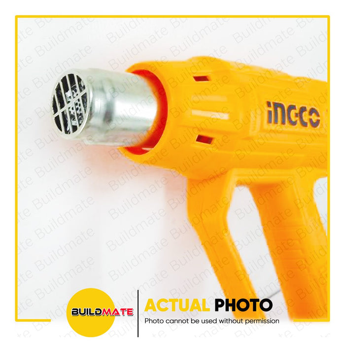 BUILDMATE Ingco Heat Gun 2000W Hot Air with Nozzle Plastic Sealer Heater Blower Heat Shrink SOLD PER PIECE HG2000385 / HG200047 / HG200078 - IPT