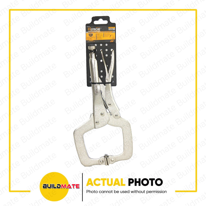 HOTEHCE C Clamp Locking Pliers with Anvil 11" 275mm 110702 •BUILDMATE•