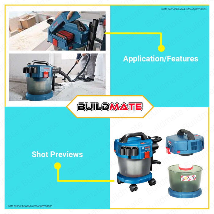 Bosch Li-Ion Cordless Vacuum Cleaner Premium Solo GAS 18V-10 L 06019C63K0 AUTHENTIC •BUILDMATE• BLC