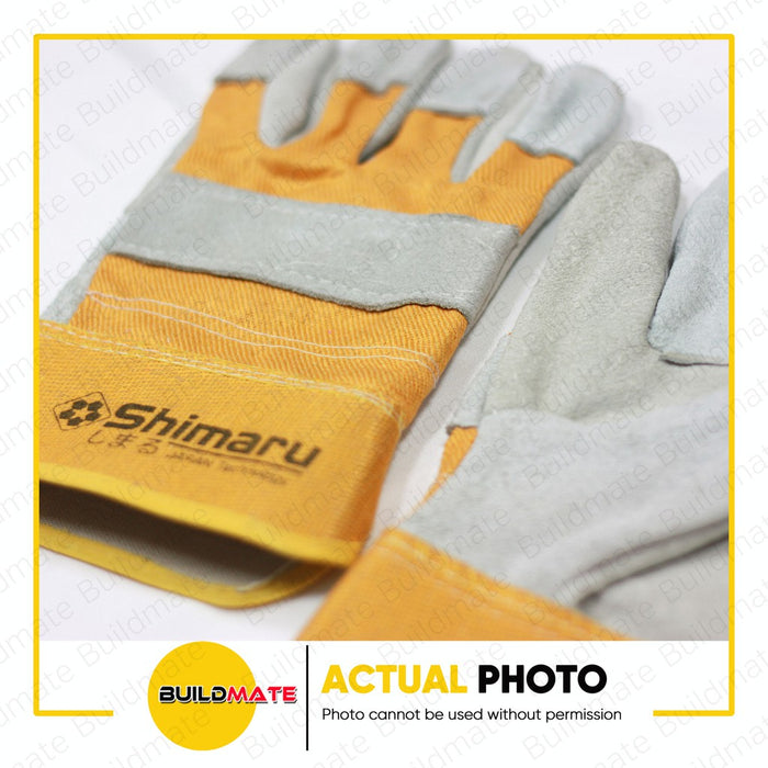 SHIMARU | FUJIMA Cowhide Suede Leather Welding Gloves Arc Tig Mig 10.5" | 11" | 14" •BUILDMATE•