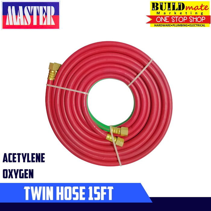 MASTER Twin Hose 15FT for Welding Cutting Outfit
