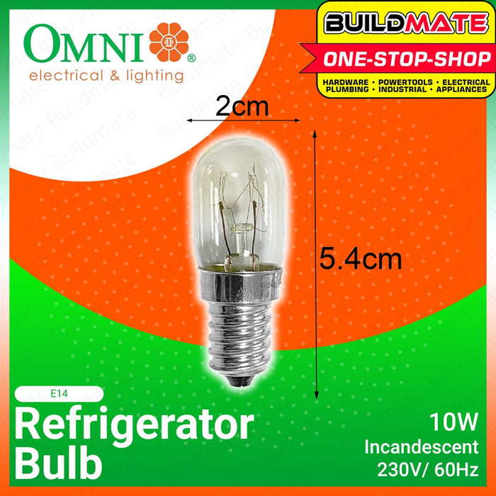 OMNI Refrigerator Bulb E12  E14  E27 SOLD PER PIECE Himalayan Salt Lamp Bulb •BUILDMATE•
