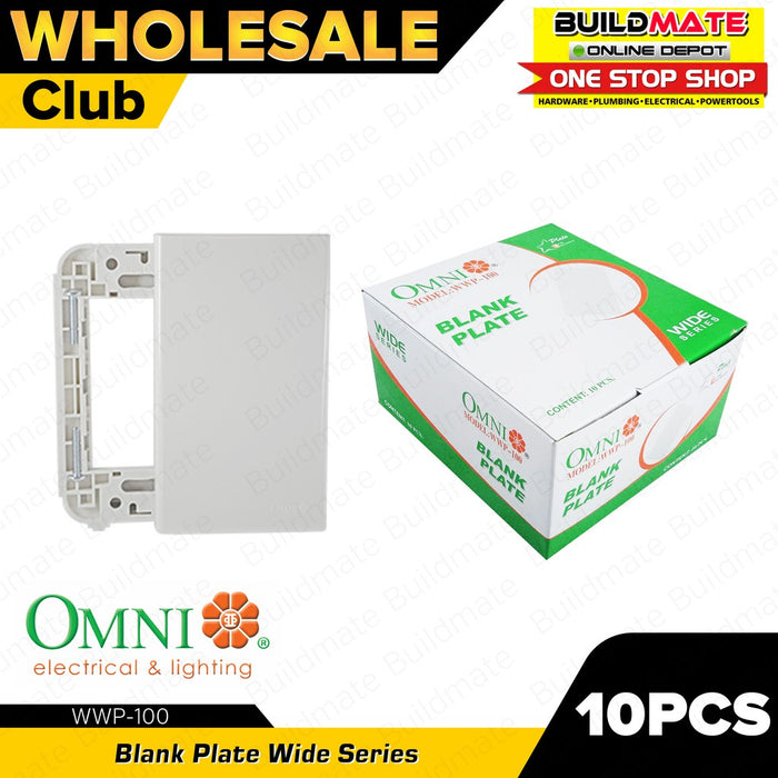 [WHOLESALE] (10PCS) OMNI Blank Plate WWP-100 WIDE SERIES •BUILDMATE•