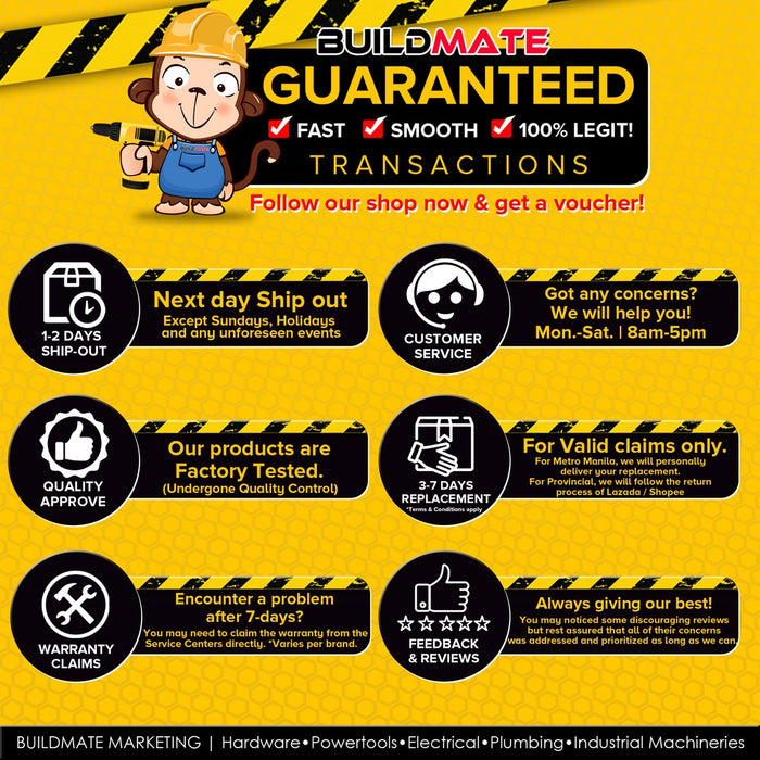 LED Emergency Light With Battery Back Up •BUILDMATE•