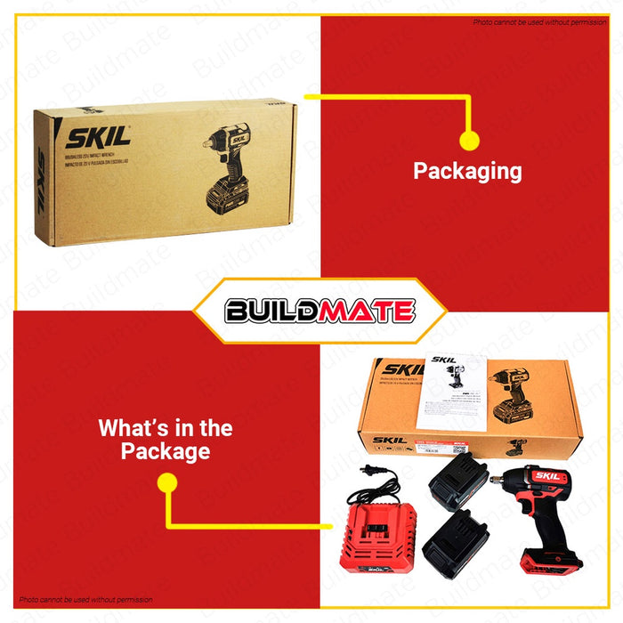 SKIL Cordless Impact Wrench 20V BL (2BAT-5.0) IW5739C-20 •BUILDMATE•
