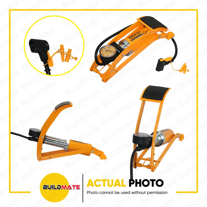INGCO Tire Air Foot Pump Inflator Bike Wheel 55 x 120mm MPP5511 •BUILDMATE• HT2