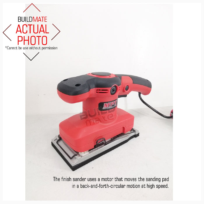 MPT Finish Sander 320W Aluminum Base 180x90mm MFS3203 Most Professional Tools •BUILDMATE•
