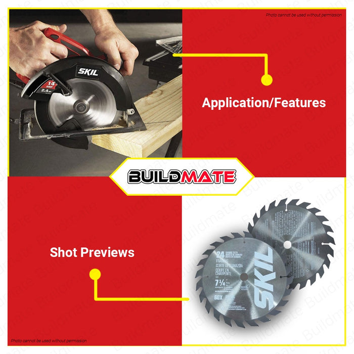 SKIL Circular Cutting Saw Carbide Disc Blade 7-1/4" 24T High Quality •BUILDMATE•
