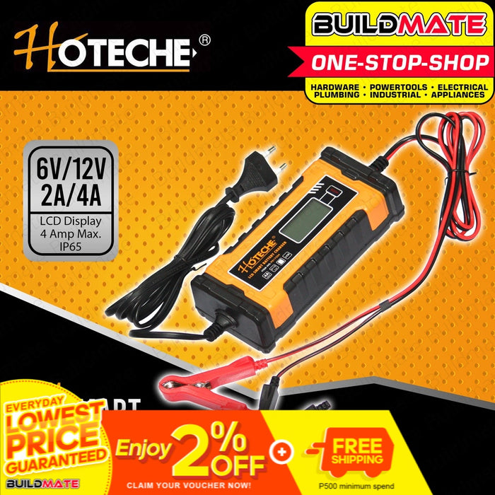 HOTECHE LCD Smart Battery Charger HTC-P817204 •BUILDMATE•