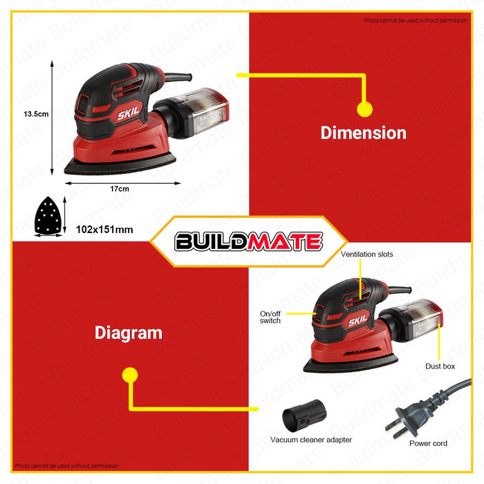 SKIL Multi Sander 100W SR1E7260AA •BUILDMATE•