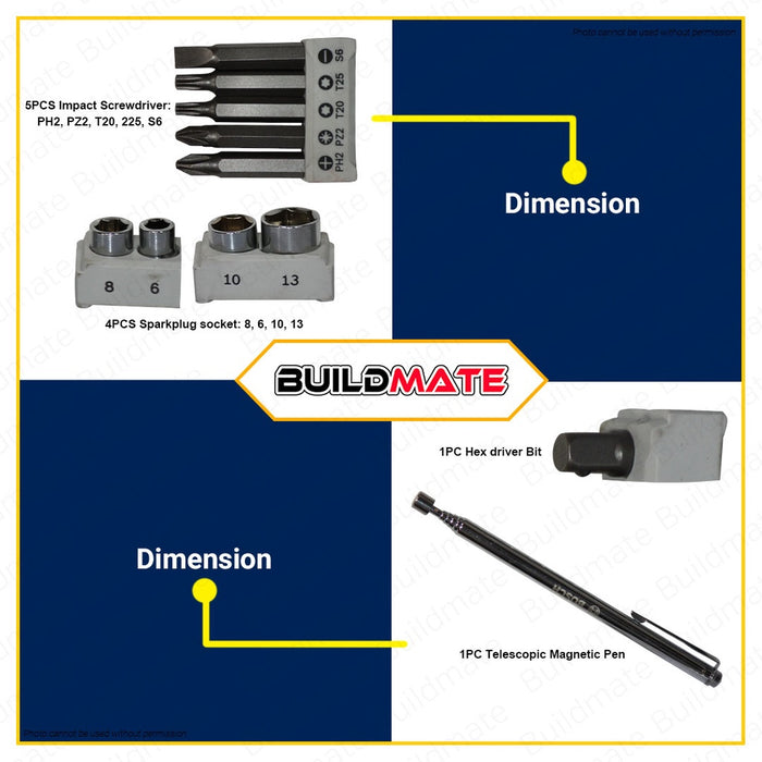 BOSCH Professional 48 PCS V-Line Titanium Set For Drilling & Screw Driving with Magnetic Rod Set 2607017411 •BUILDMATE•